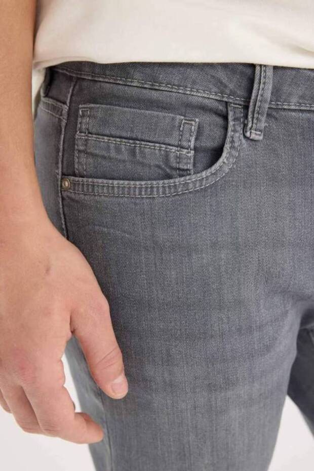 بنطلون جينز رمادي - 4