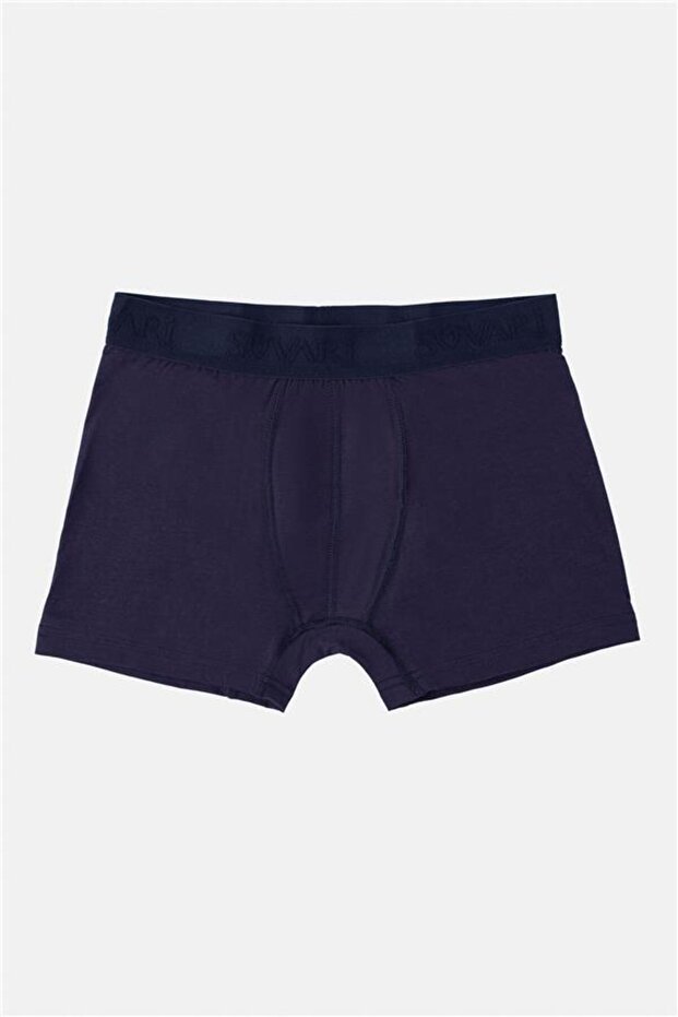 Lacivert Regular Düz Boxer - 1
