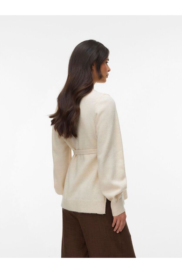 Strickpullover Normal geschnitten Rundhals Pullover - 3