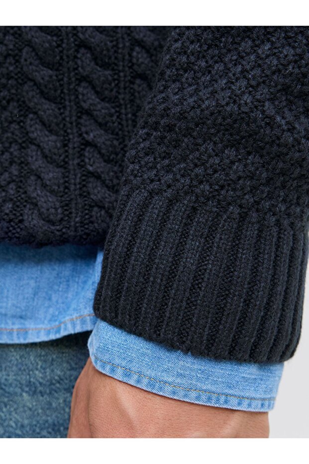Strickpullover Einfarbig Strickpullover - 5