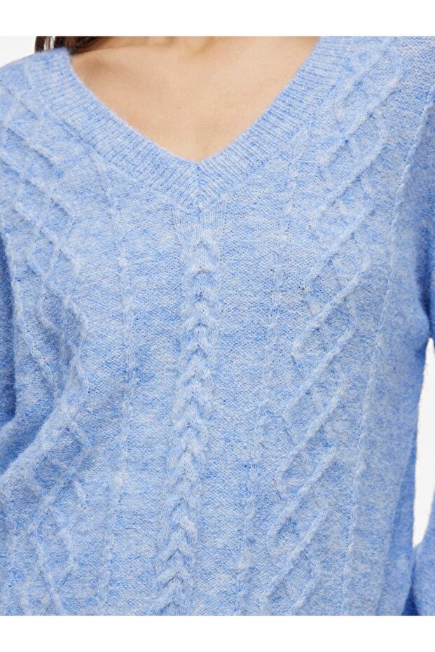 Strickpullover V-Ausschnitt - 6