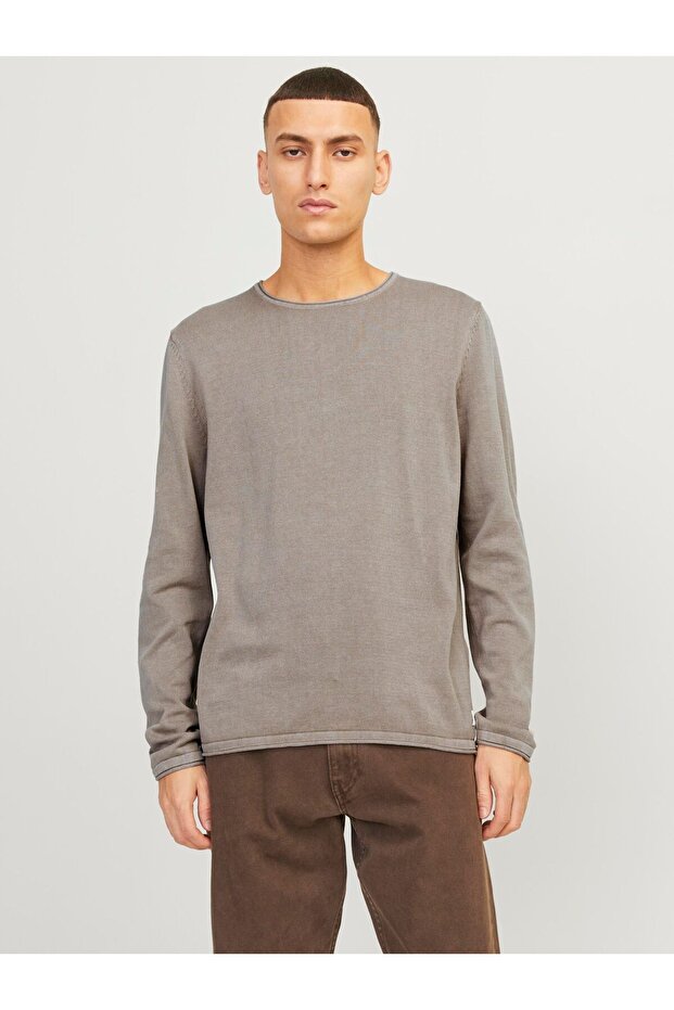 Strickpullover Einfarbig Strickpullover - 1