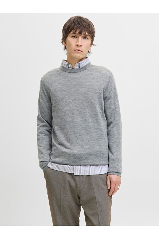 Strickpullover Einfarbig Strickpullover - 1