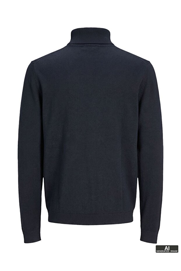 Rollkragenpullover Einfarbig Rollkragenpullover - 3