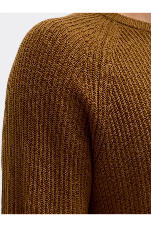 Strickpullover Einfarbig Strickpullover - 5