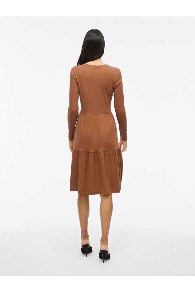 Rochie pulover cu mânecă lungă - 4