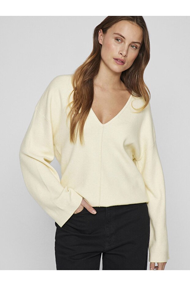 Strickpullover V-Ausschnitt - 7