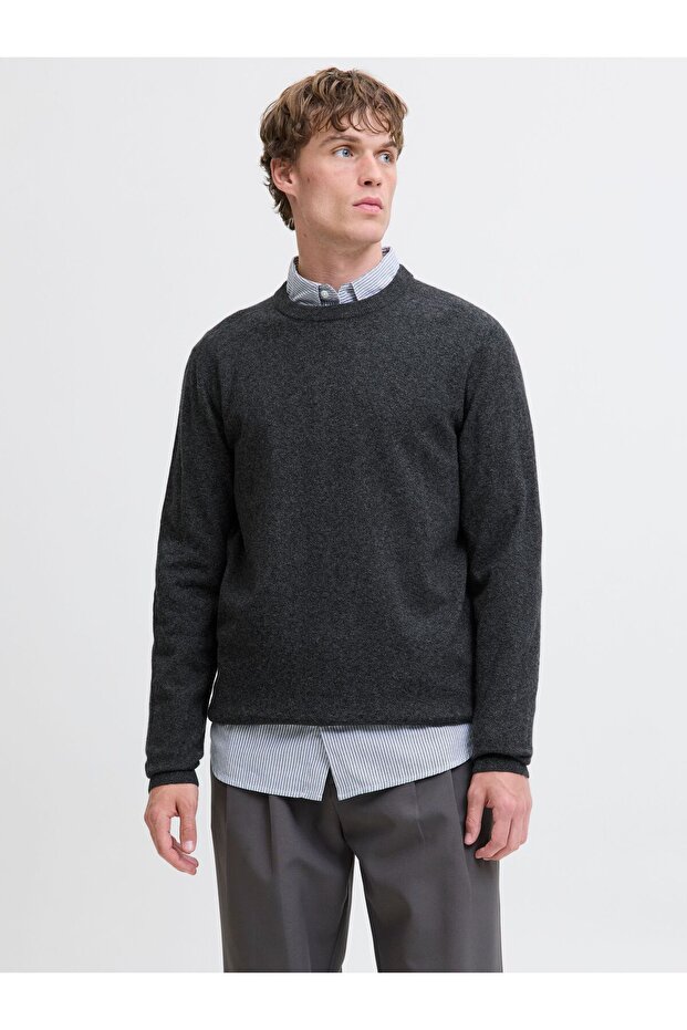 Strickpullover Einfarbig Strickpullover - 1
