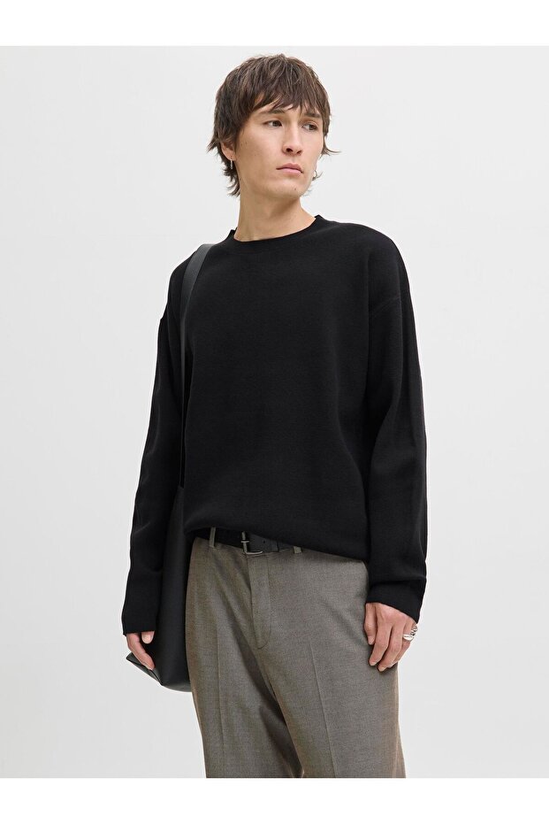 Strickpullover Einfarbig Strickpullover - 1