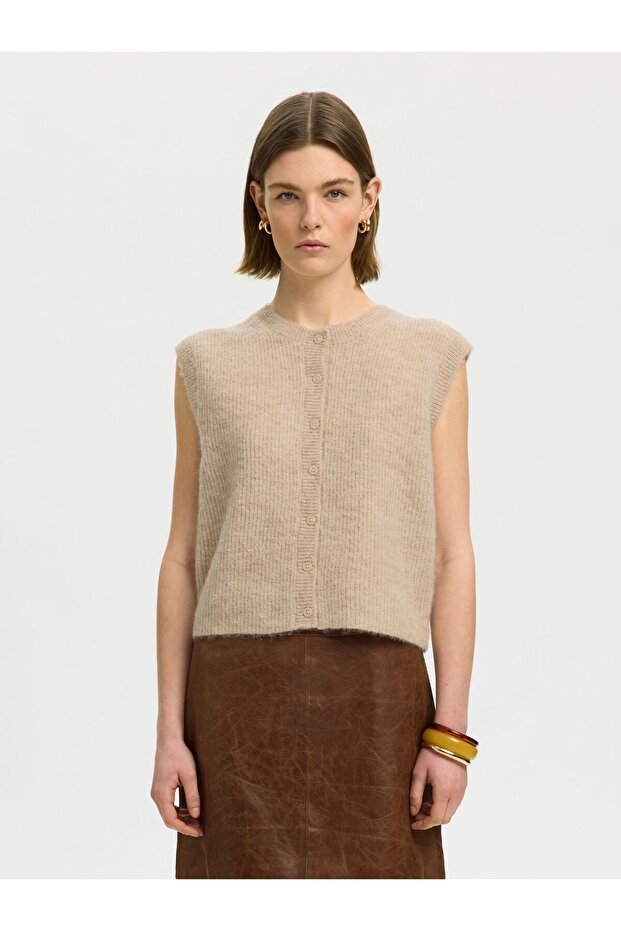 Strickweste Wollgemisch - 1