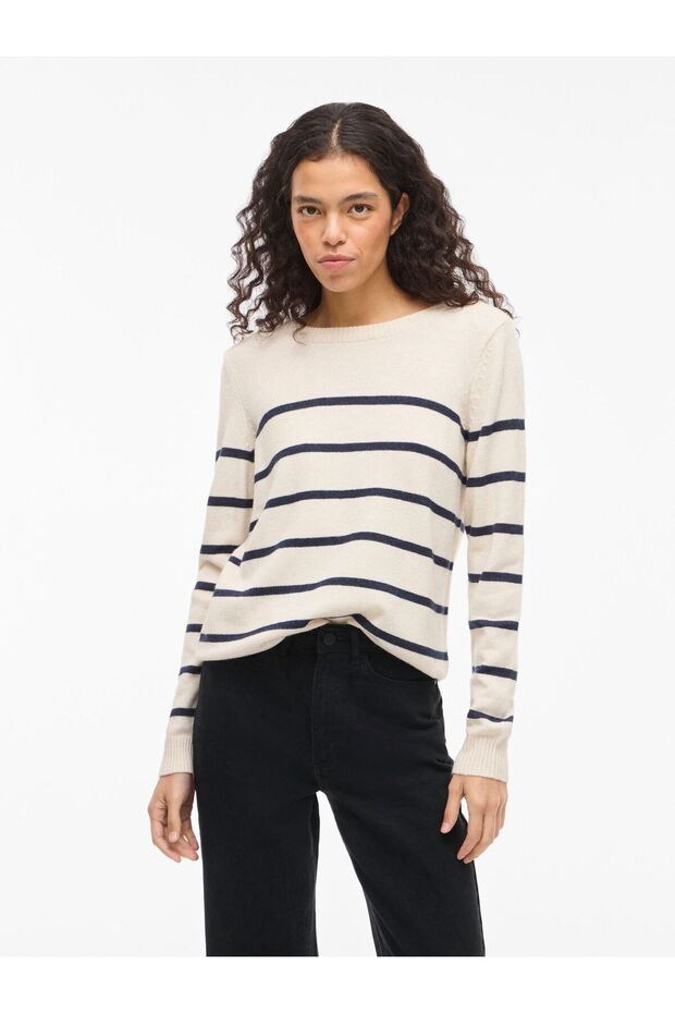 Strickpullover Rundhals - 1