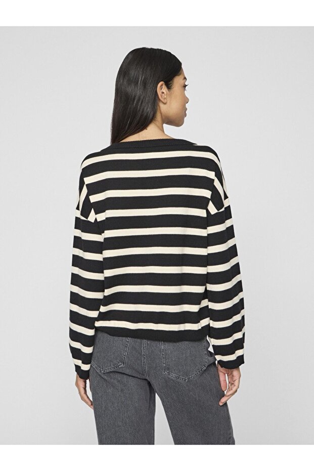 Strickpullover U-Boot-Ausschnitt - 4