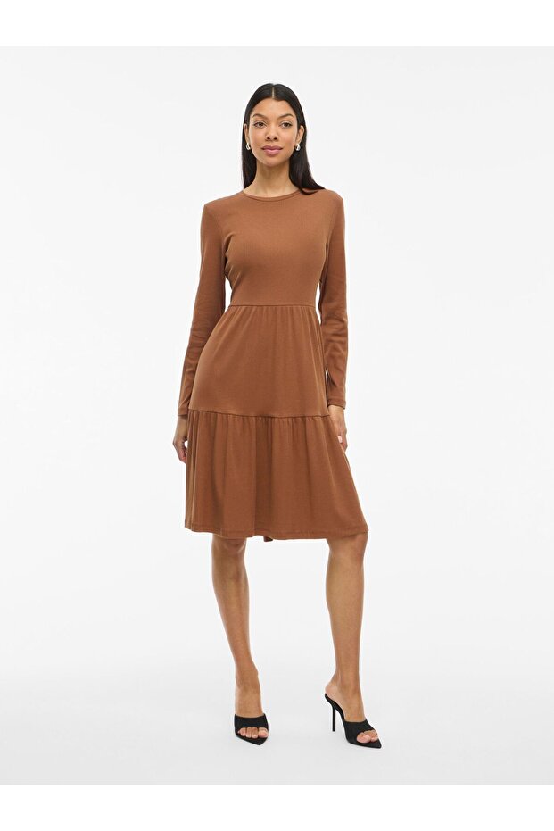 Rochie pulover cu mânecă lungă - 1