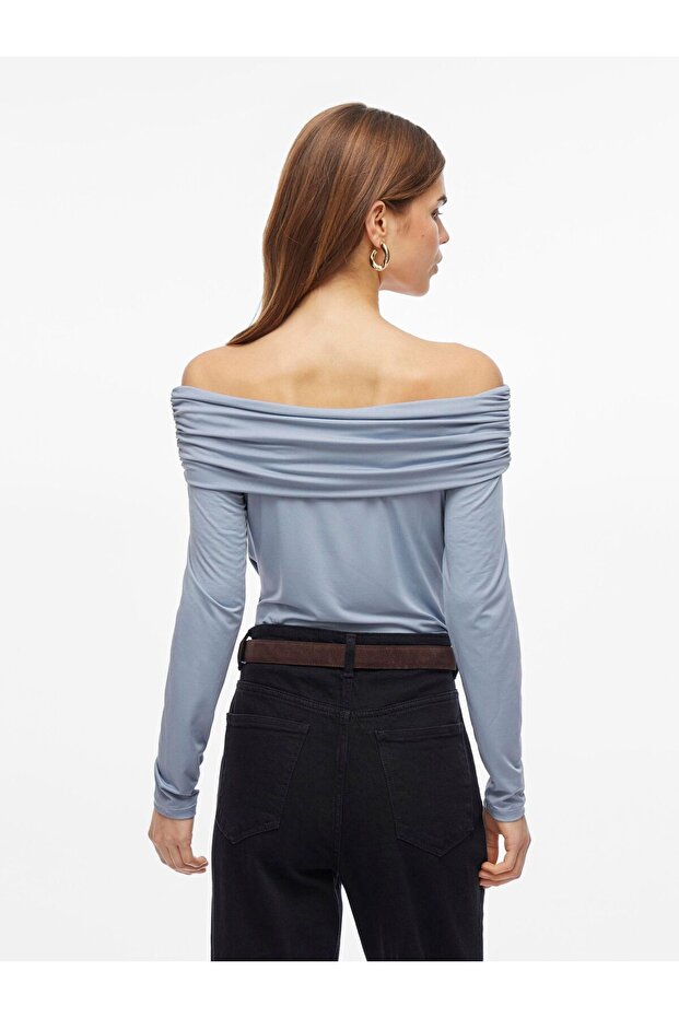 Off Shoulder Top Langarm - 4