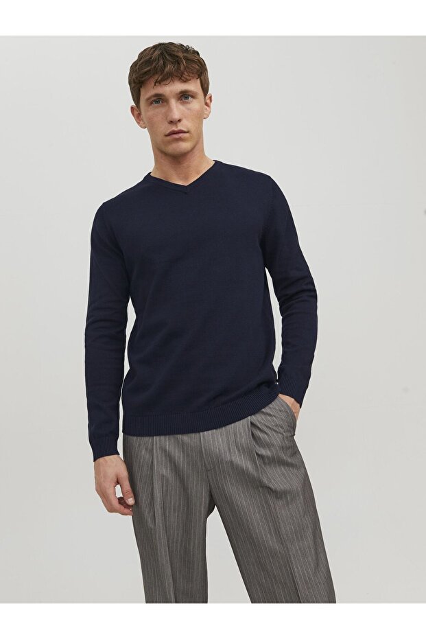 Strickpullover Einfarbig Strickpullover - 1