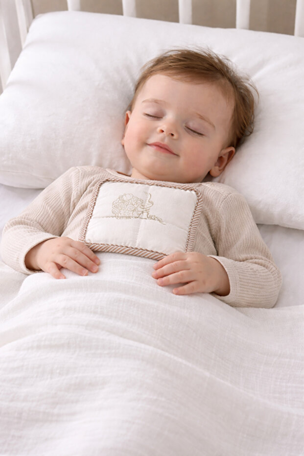 100% Natural Merino Sheep Wool Filled Medical Pillow - 15X15 cm