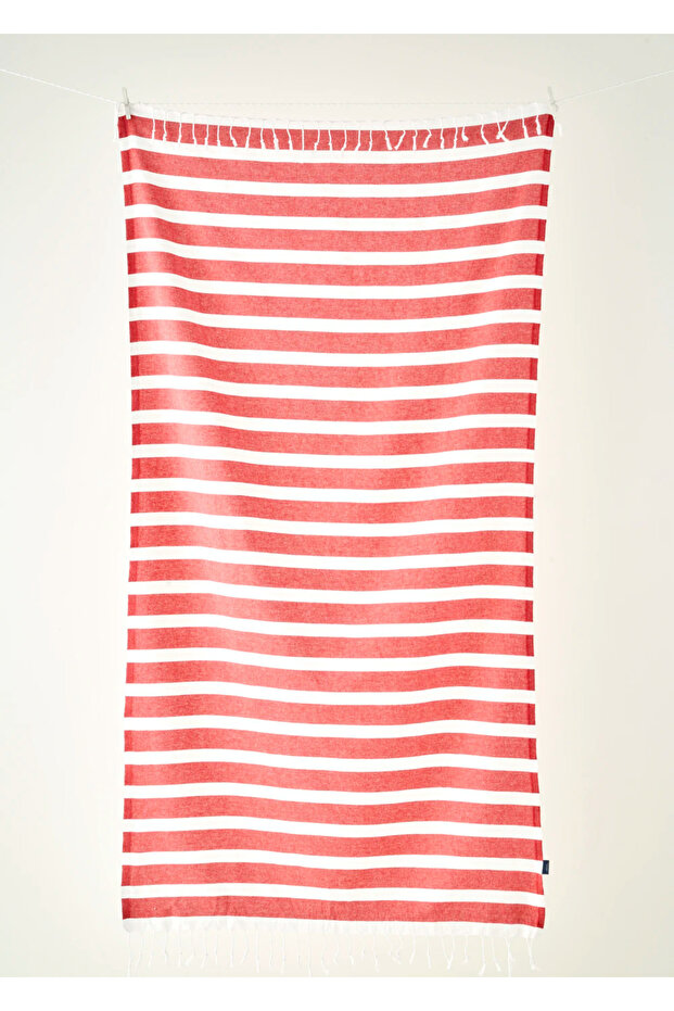 100% Cotton Lua Striped Loincloth Red (95X180 cm)