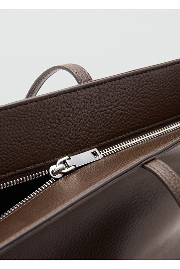 Çift saplı shopper çanta - 5