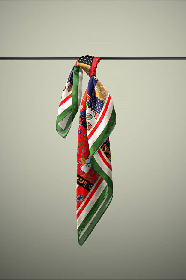 F71 PATCHWORK FOLKLORIK BANDANA DG11988 - 4