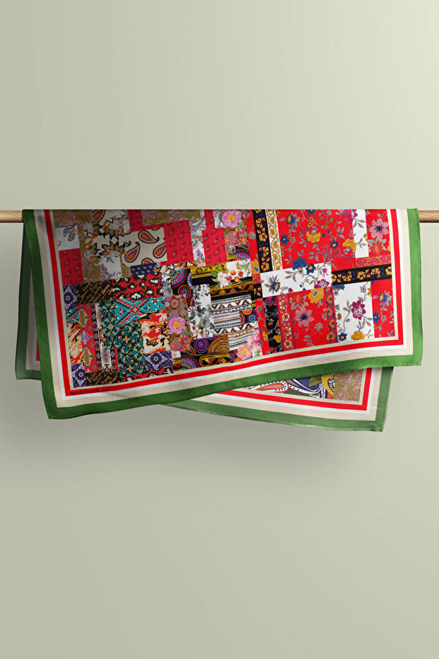 F71 PATCHWORK FOLKLORIK BANDANA DG11988 - 5