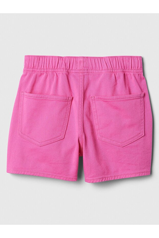 Kız Çocuk Pembe Easy Denim Pull-On Şort - 3