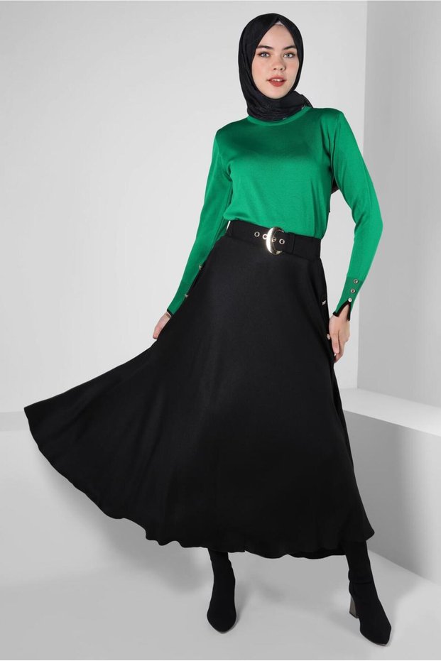 BUTTON DETAIL KNITTED SWEATER 44053
