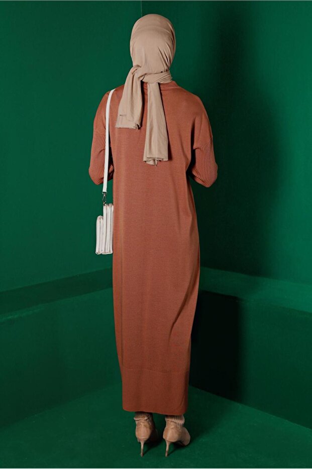 CEP DETAYLI BASIC TRİKO ELBİSE 43129 - 3