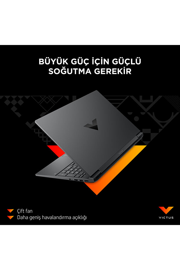 Victus AMD Ryzen 5-8645HS 16GB 512GB RTX3050 6GB Freedos 15.6" FHD IPS 144Hz Gaming Laptop B9KM2EA - 5