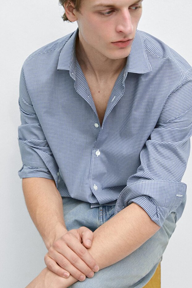 Regular fit %100 pamuklu gömlek - 2