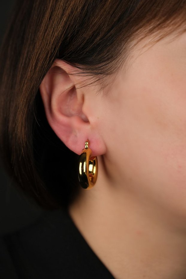 Steel Invoiced Earrings, Guaranteed to Not Fade Color