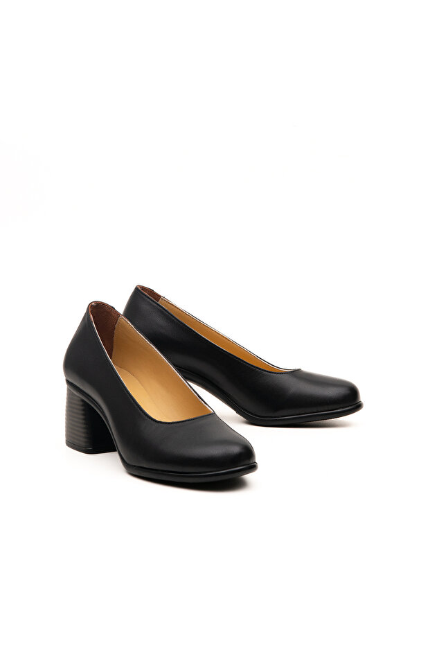 Women's Heeled Shoes Genuine Leather
