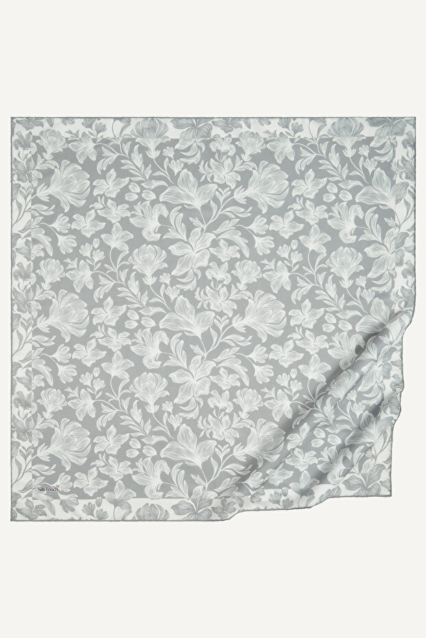 وشاح طبيعي بنمط الزنبق الرمادي - 2