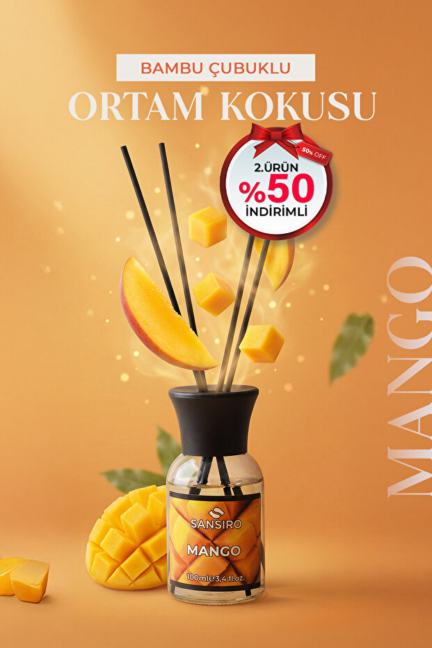 Mango 100ml Bambu Çubuklu Ortam Kokusu - 1