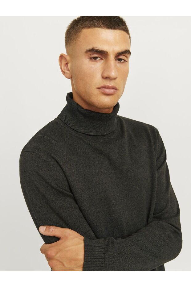 Rollkragenpullover Einfarbig Rollkragenpullover - 7