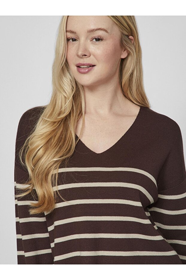 Strickpullover V-Ausschnitt - 6