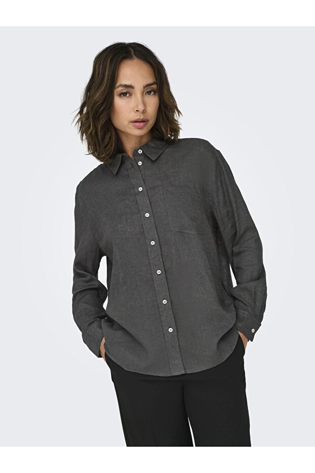 Hemd ONLBRUXELLES Leinen Hemd - 6