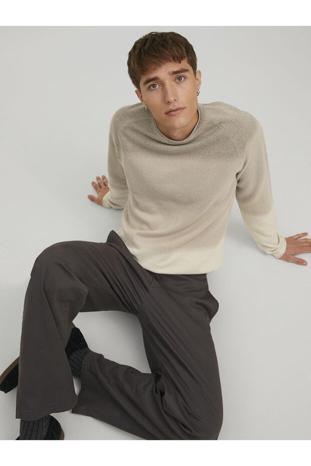 Strickpullover Einfarbig Strickpullover - 7