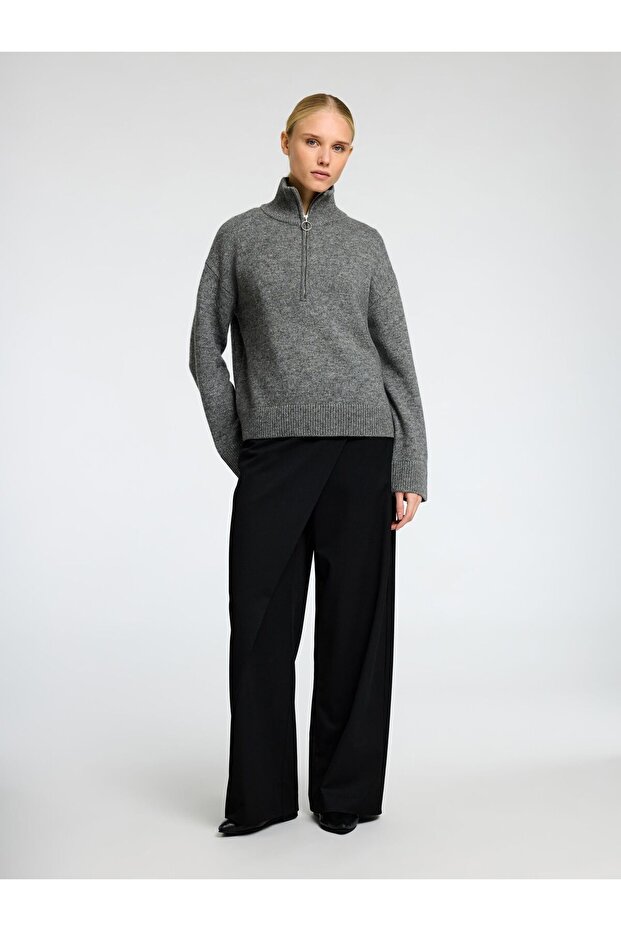Half-zip Pullover Wollgemisch - 6