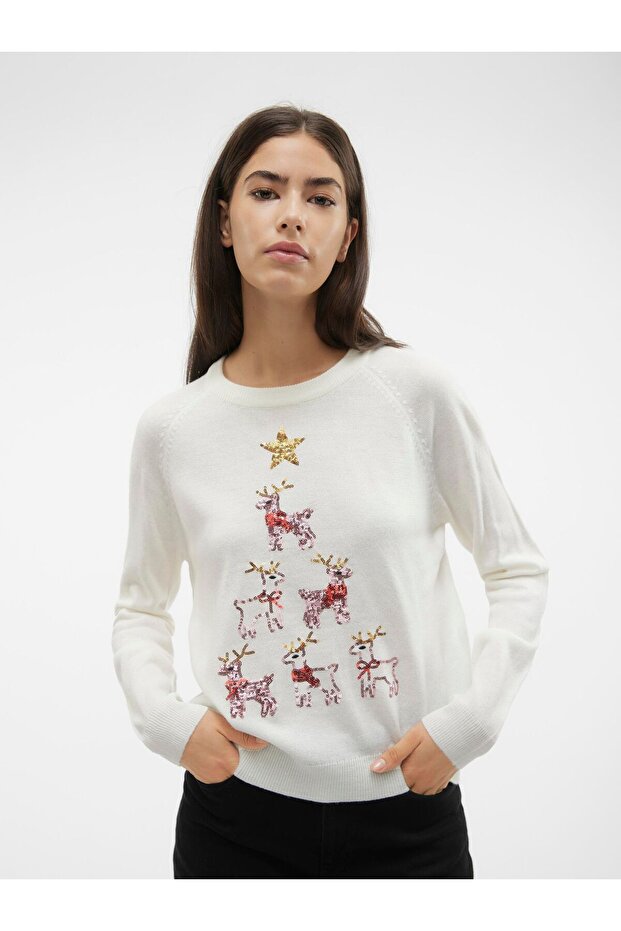 Strickpullover VMORNAMENTS/PYRAMIDE Strickpullover - 5