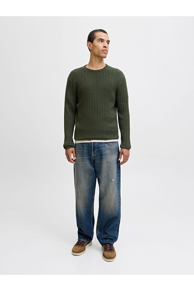 Strickpullover Einfarbig Strickpullover - 5