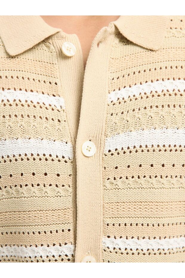 Kurzarmhemd Strick - 3