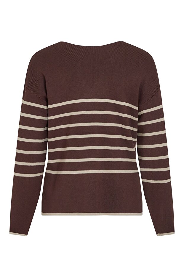 Strickpullover V-Ausschnitt - 3