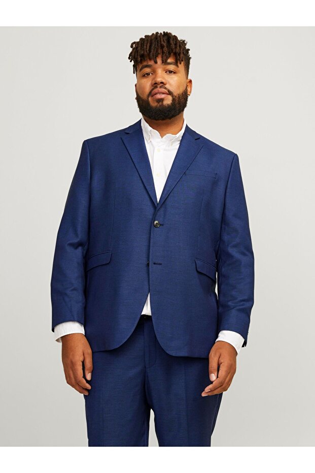 Klassischer Blazer Plus Size Regular Fit Blazer - 1