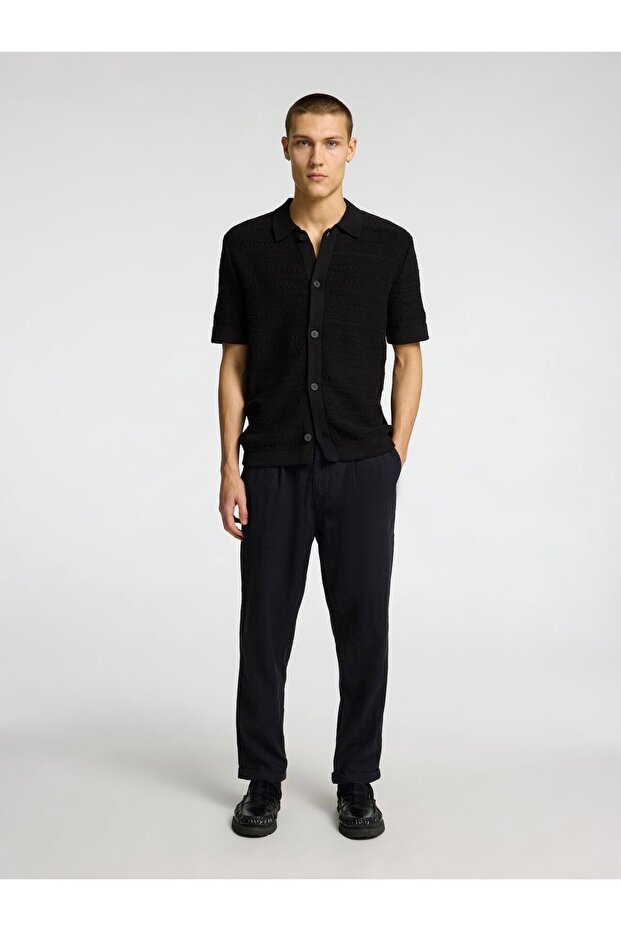 Kurzarmhemd Strick - 4