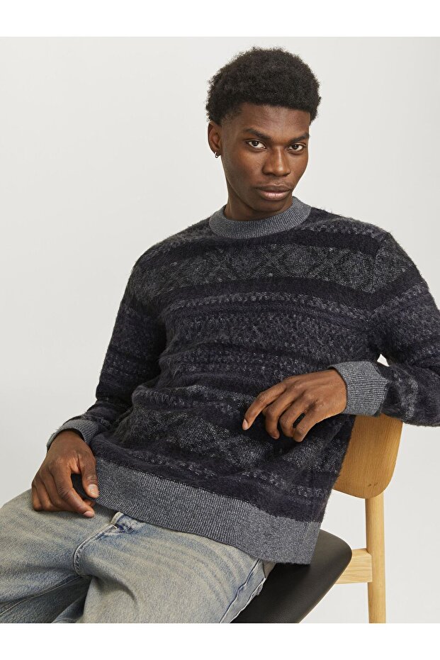 Strickpullover All Over Print Strickpullover - 7