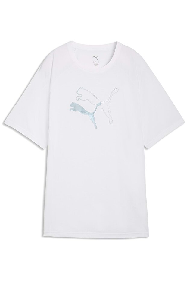 Evostrıpe Graphic Tee 691896 Women's T-Shirt White