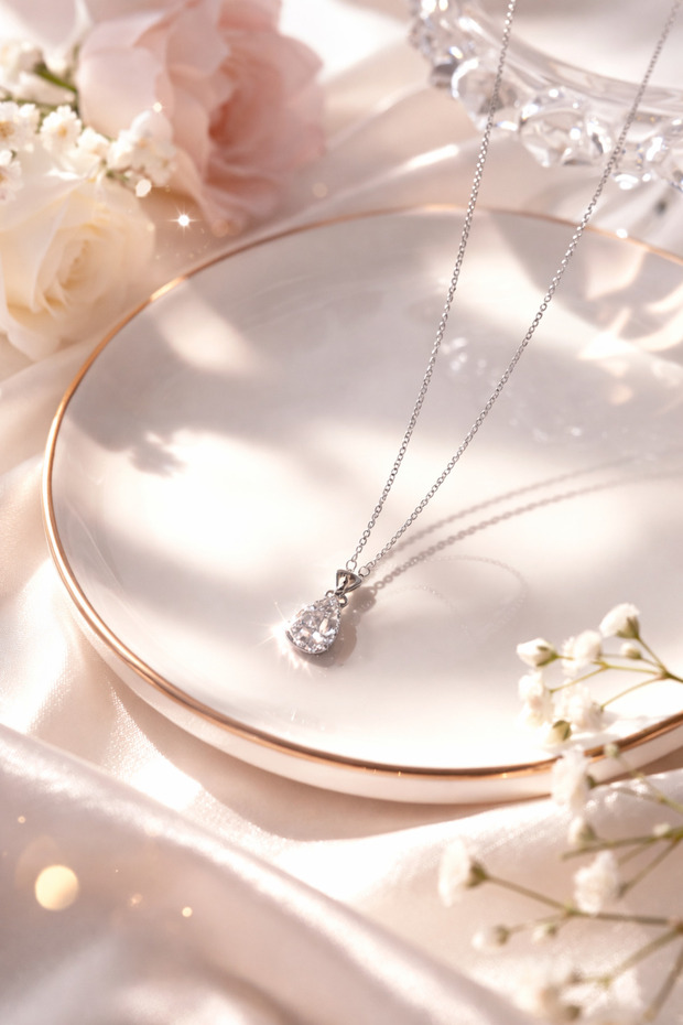 Çelik Tektaş Kolye - 2