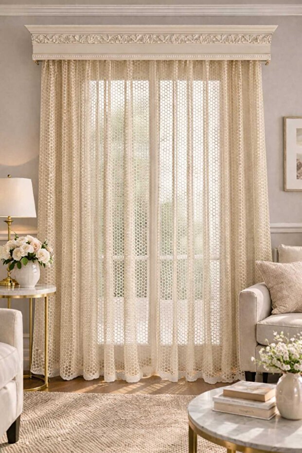 Decorative Mesh 1X3 Frequent Pleated Tulle Curtain