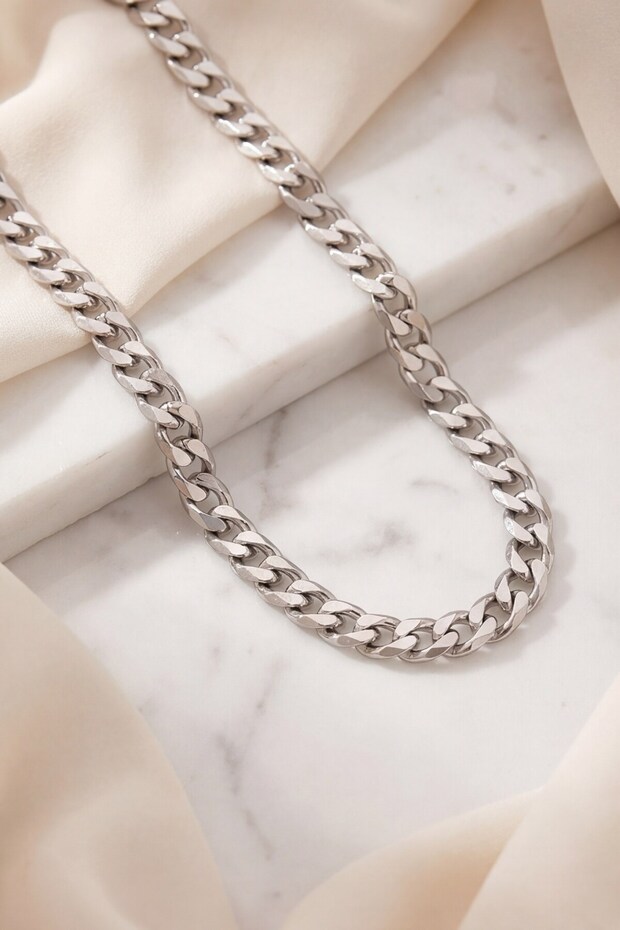 4mm Figaro Model Steel Chain Necklace Zn-314