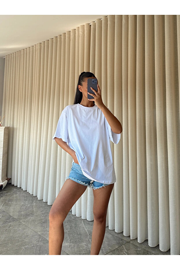 Oversize Plain Basic - Ecru - 1